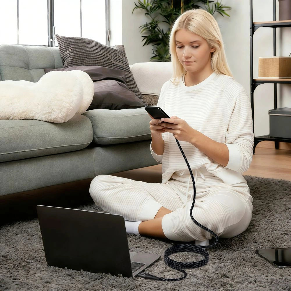 Kabel Tech-Protect Ultraboost UB11T USB-C / USB-C PD 100W / QC3.0 - czarny – zdjęcie 7
