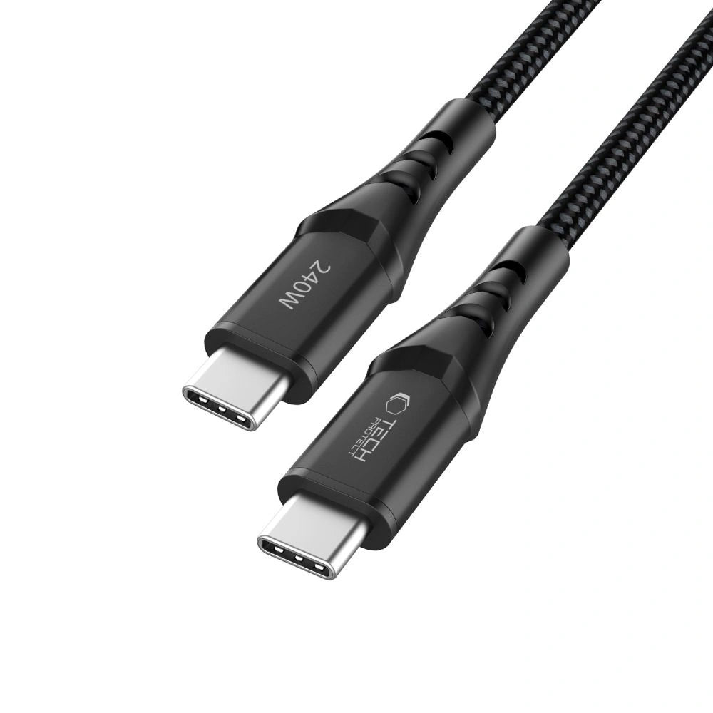 Kabel Tech-Protect Ultraboost UB11T USB-C / USB-C PD 240W / QC3.0 - czarny – zdjęcie 3