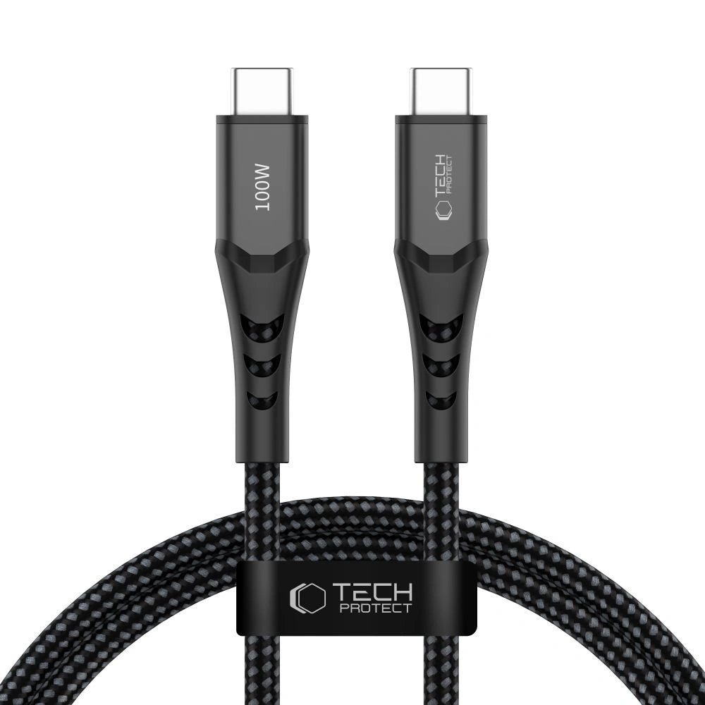 Kabel Tech-Protect Ultraboost UB11T USB-C / USB-C PD 100W / QC3.0 - czarny