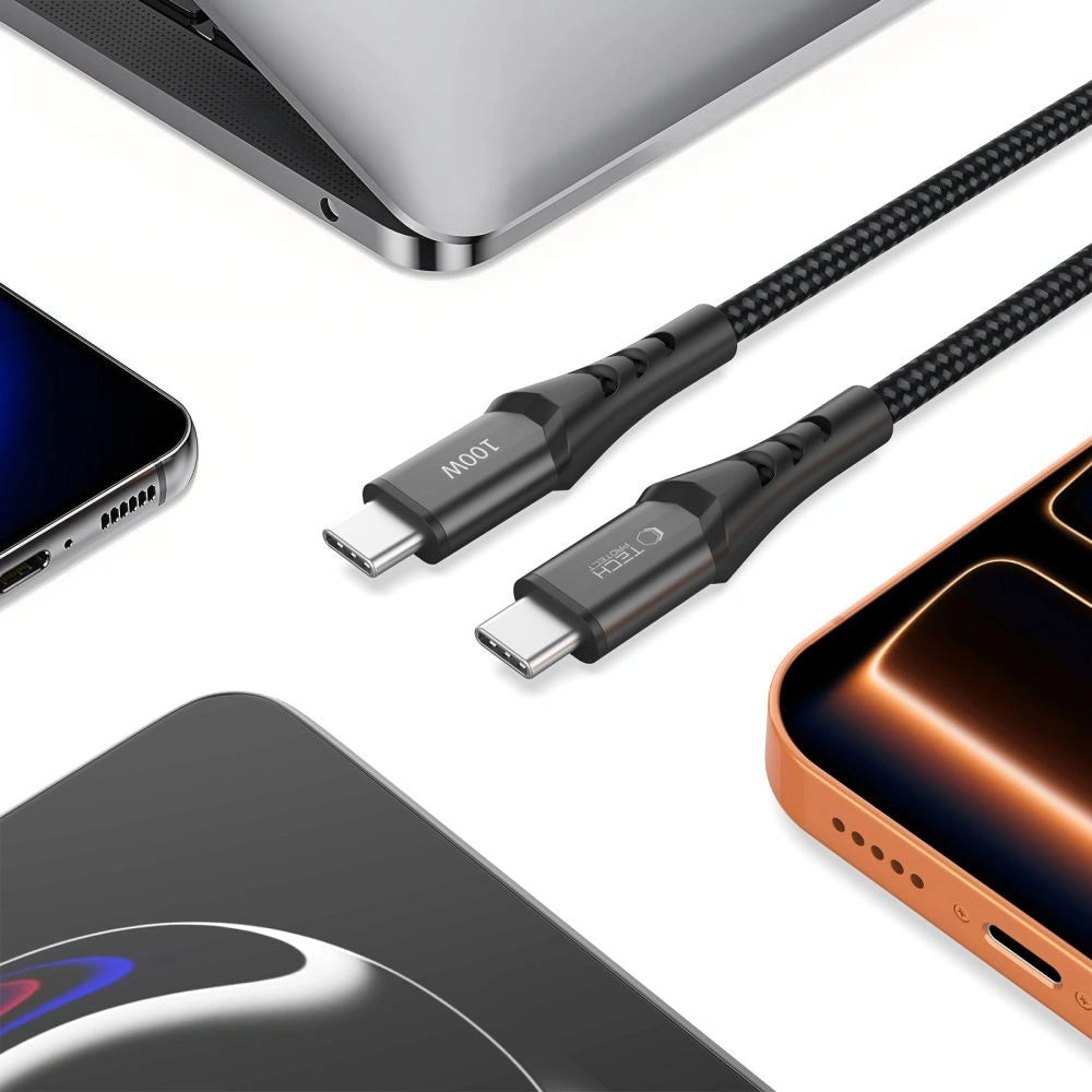 Kabel Tech-Protect Ultraboost UB11T USB-C / USB-C PD 100W / QC3.0 - czarny – zdjęcie 4