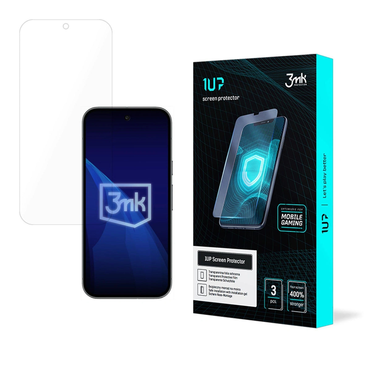 Folia dla graczy 3mk 1UP na Google Pixel 11 Pro