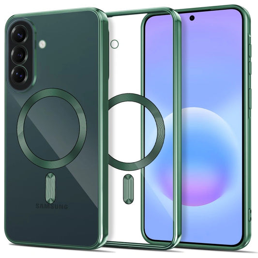 Etui Tech-Protect MagFlex na Samsung Galaxy A37 5G - przezroczysto-zielone