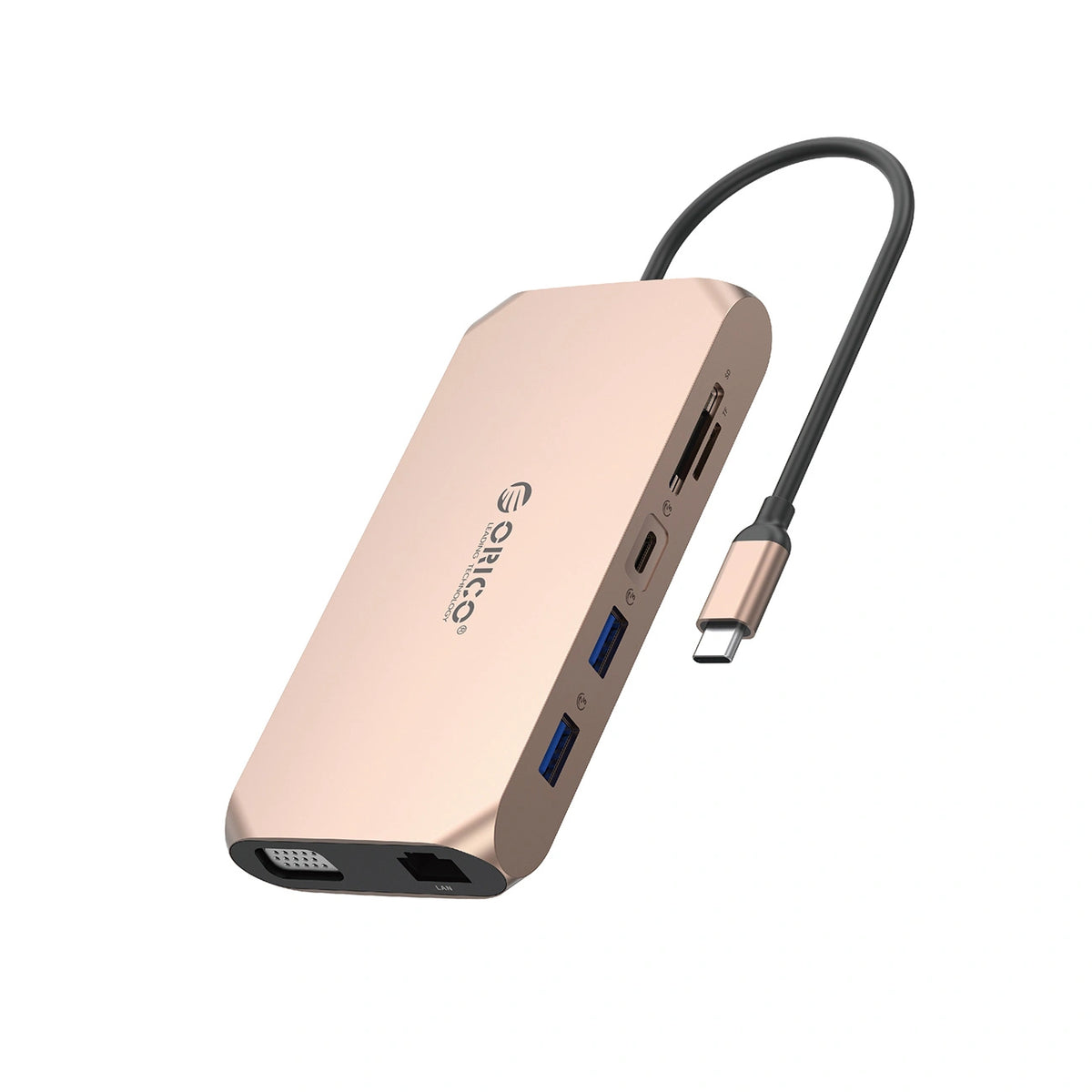 Stacja dokująca USB-C Orico XCR 12w1 2x USB-A 3.1 1x USB-A 2.0 1x USB-C PD