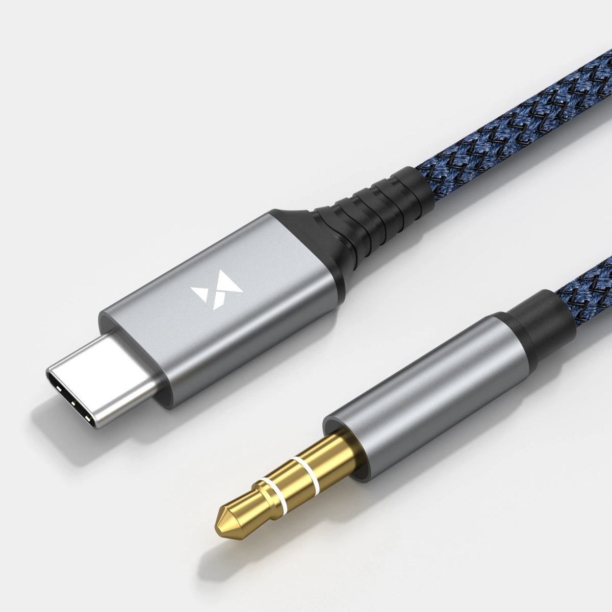 Kabel Wozinsky WAK-CJ USB-C do mini jack 3.5 mm adapter DAC 1 m - szary – zdjęcie 3