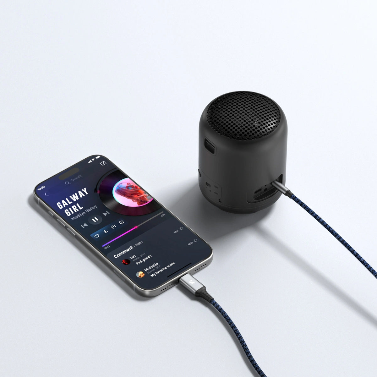 Kabel Wozinsky WAK-CJ USB-C do mini jack 3.5 mm adapter DAC 1 m - szary – zdjęcie 5