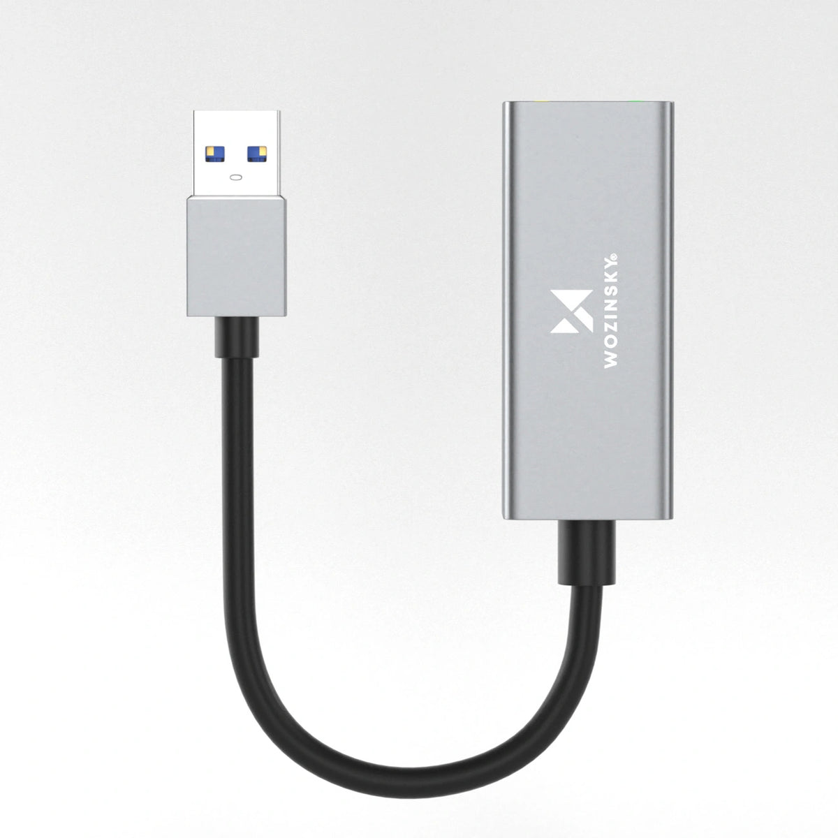 Adapter sieciowy Wozinsky WAU-45A Ethernet karta sieciowa LAN - szara – zdjęcie 3