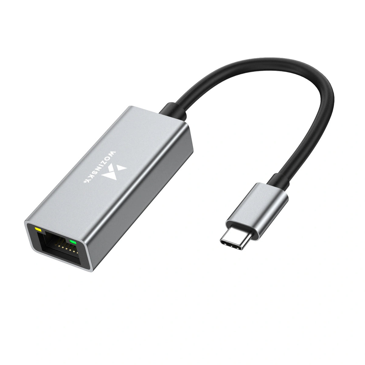 Adapter sieciowy Wozinsky WAU-45C Ethernet karta sieciowa LAN - szara