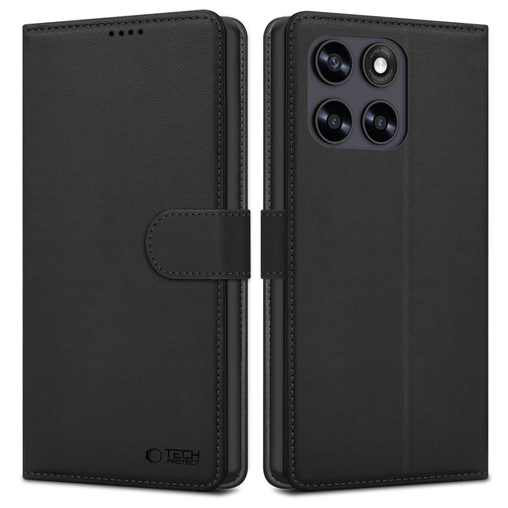Etui Tech-Protect Wallet na Motorola Moto G67 / G77 - czarne