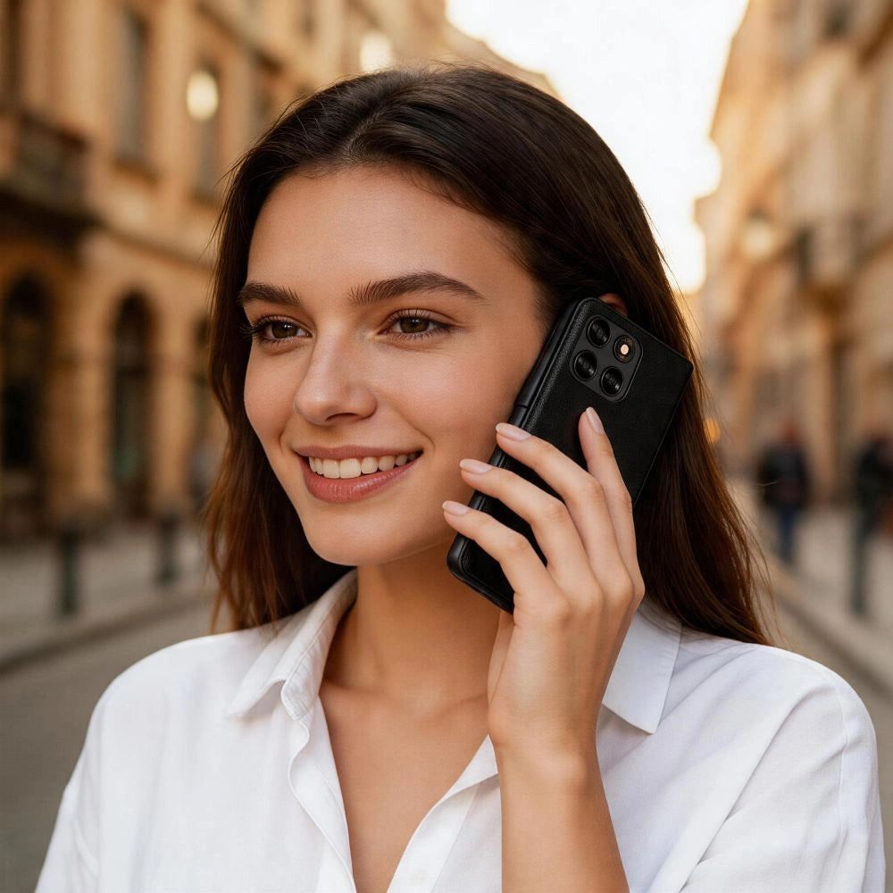 Etui Tech-Protect Wallet na Motorola Moto G67 / G77 - czarne – zdjęcie 4