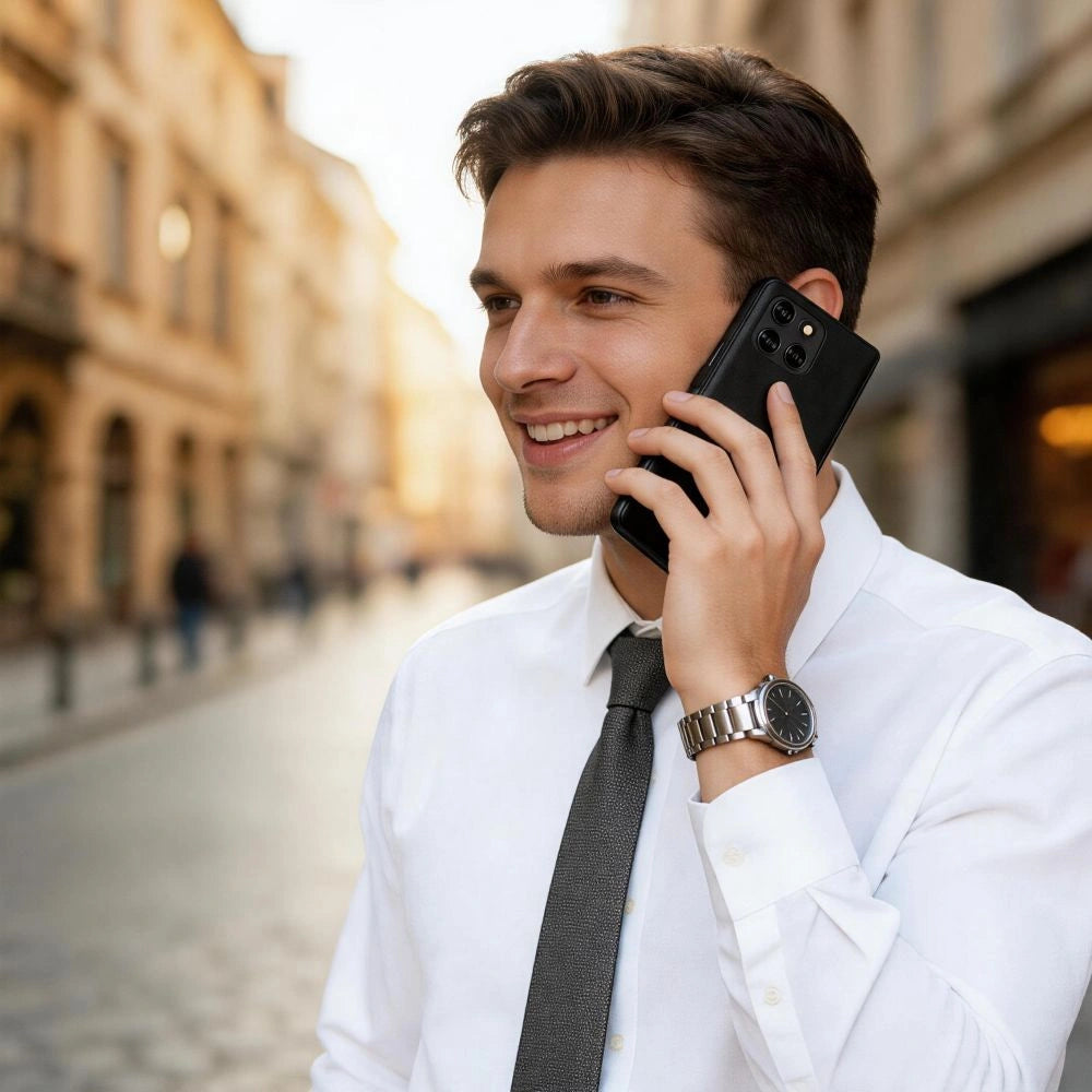 Etui Tech-Protect Wallet na Motorola Moto G67 / G77 - czarne – zdjęcie 5