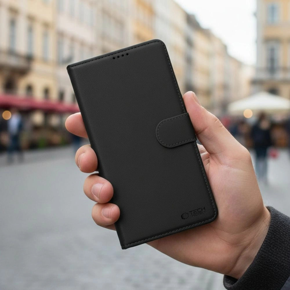 Etui Tech-Protect Wallet na Motorola Moto G67 / G77 - czarne – zdjęcie 6
