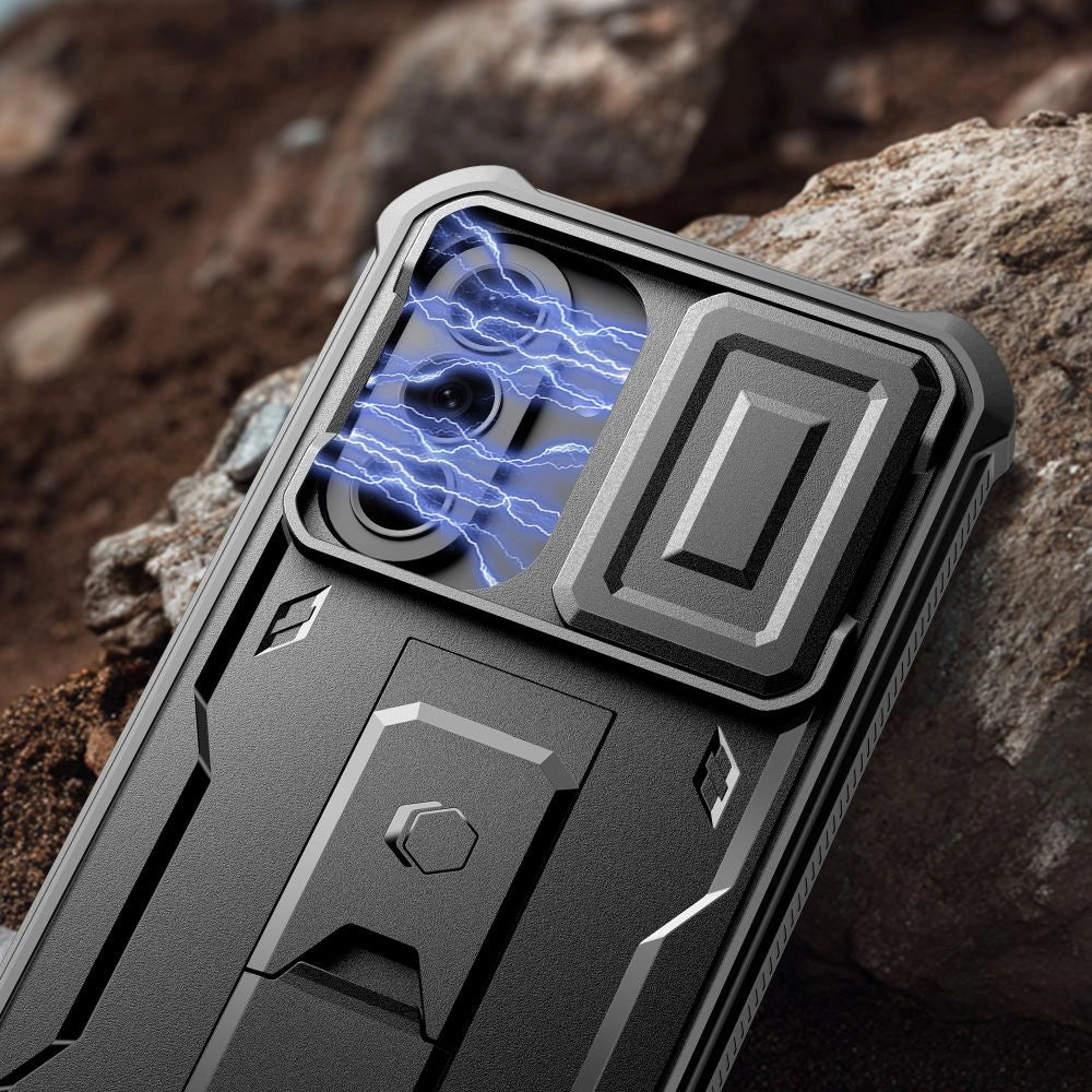 Etui Tech-Protect Kevlar Cam+ 2-Set na Samsung Galaxy A57 5G - czarne – zdjęcie 2