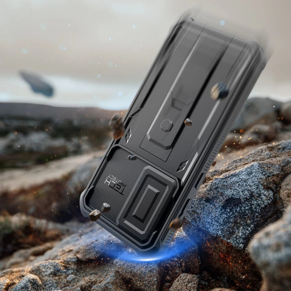 Etui Tech-Protect Kevlar Cam+ 2-Set na Samsung Galaxy A57 5G - czarne – zdjęcie 5