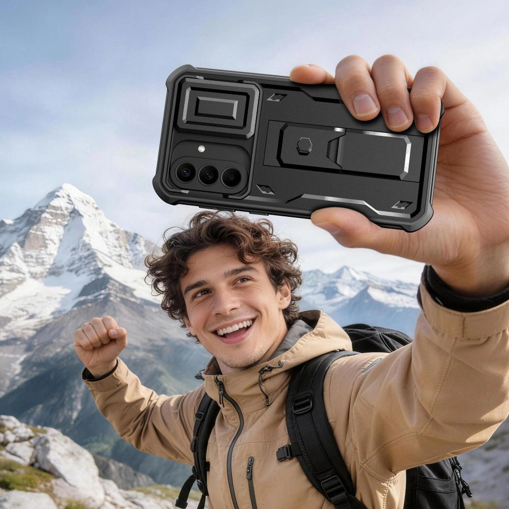 Etui Tech-Protect Kevlar Cam+ 2-Set na Samsung Galaxy A57 5G - czarne – zdjęcie 6