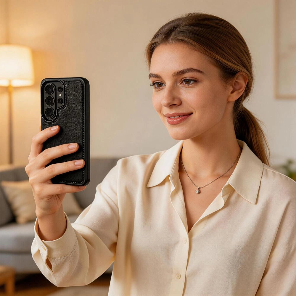 Etui Tech-Protect Wallet na Samsung Galaxy S26 Ultra - czarne matowe – zdjęcie 6