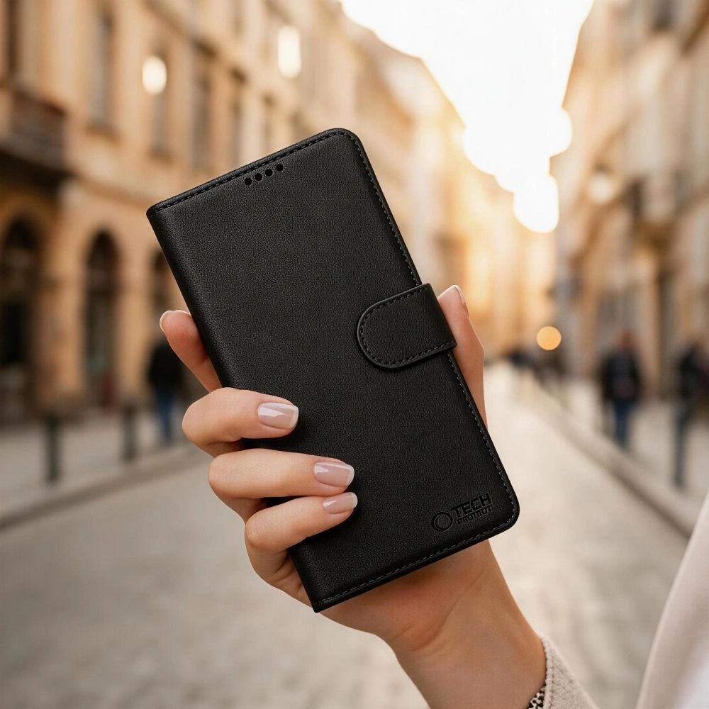 Etui Tech-Protect Wallet na Samsung Galaxy S26 Ultra - czarne matowe – zdjęcie 9