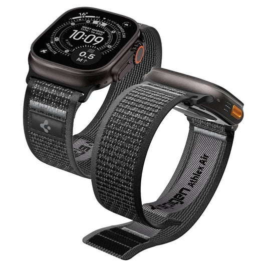 Pasek Spigen Athlex Air na Apple Watch 44 / 45 / 46 / 49 mm - czarno-szary