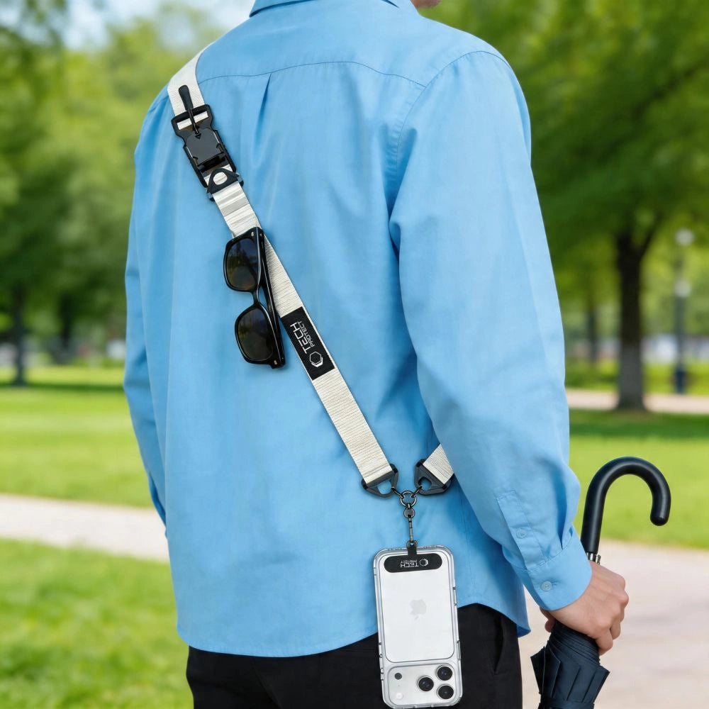 Smycz do telefonu Tech-Protect C9S Rope Crossbody - beżowa – zdjęcie 6