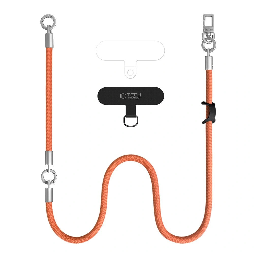 Smycz do telefonu Tech-Protect C10S Rope - pomarańczowa – zdjęcie 2