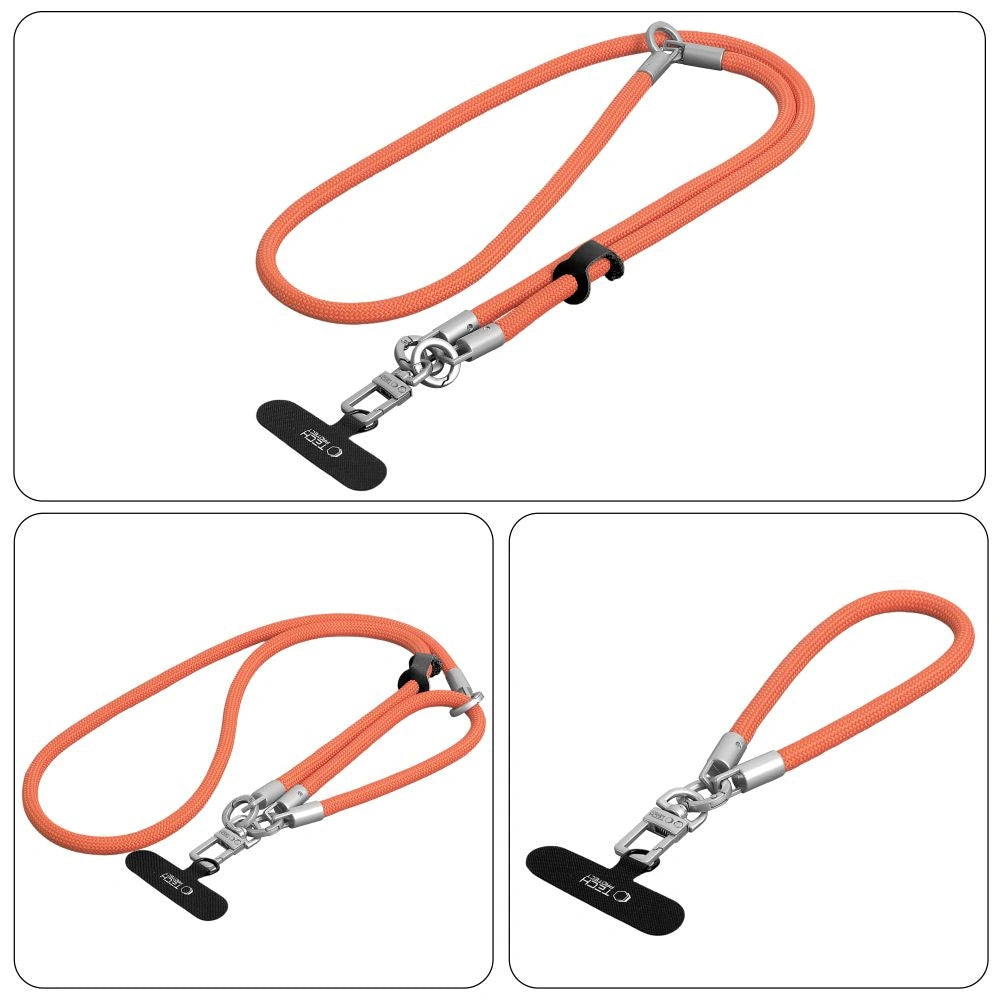 Smycz do telefonu Tech-Protect C10S Rope - pomarańczowa – zdjęcie 4