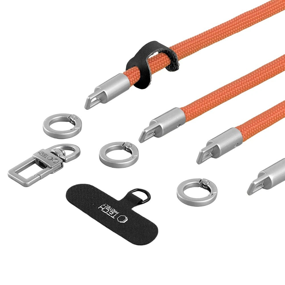 Smycz do telefonu Tech-Protect C10S Rope - pomarańczowa – zdjęcie 5
