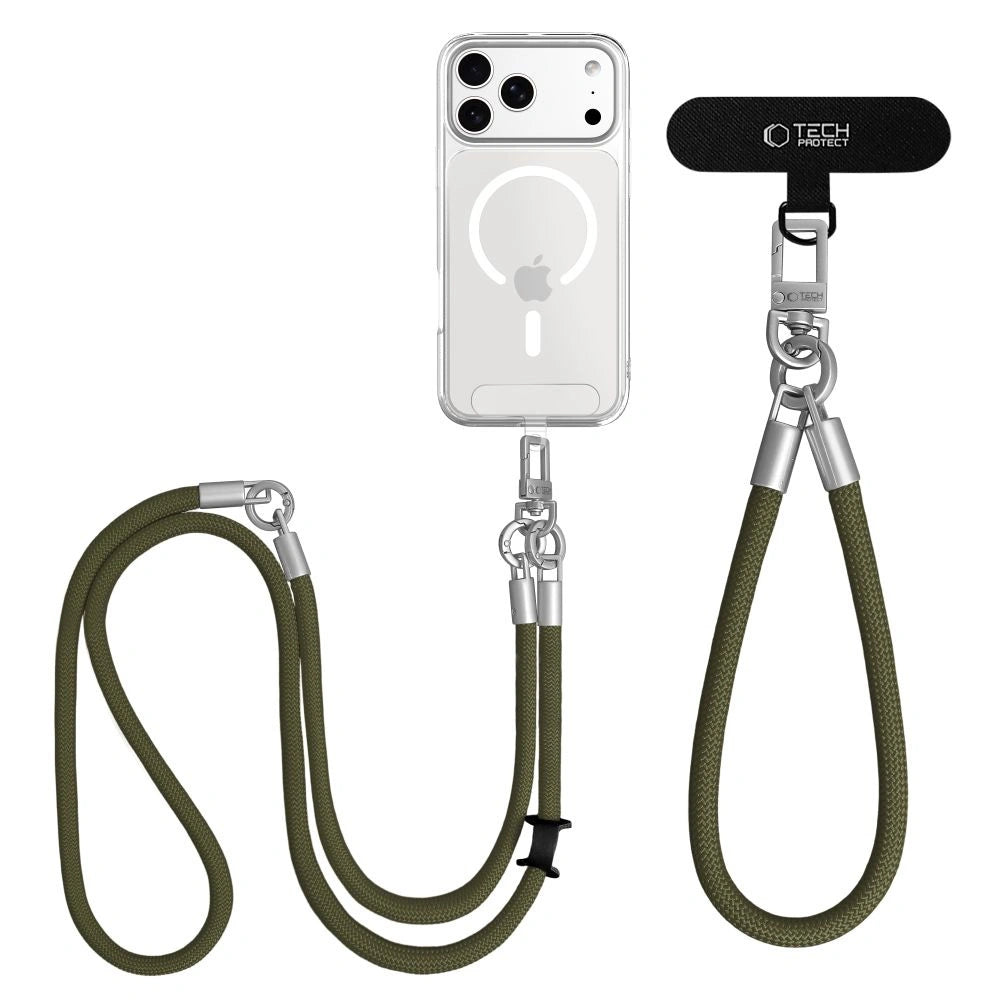 Smycz do telefonu Tech-Protect C10S Rope - zielona – zdjęcie 3
