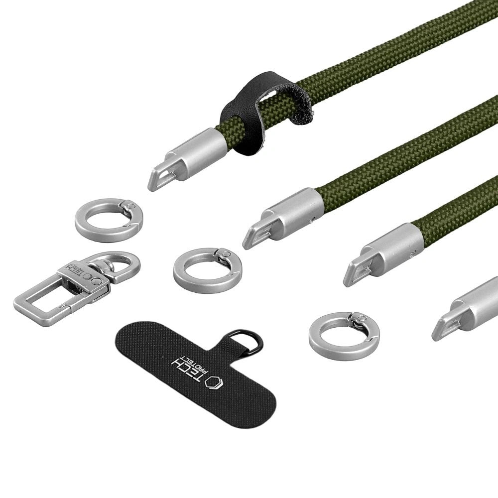Smycz do telefonu Tech-Protect C10S Rope - zielona – zdjęcie 5