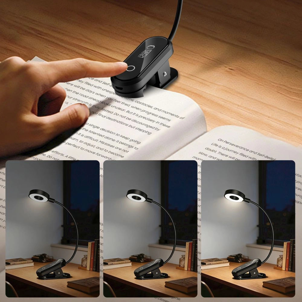 Lampka bezprzewodowa Tech-Protect LL100 z klipsem + Kabel USB-A - czarna – zdjęcie 6