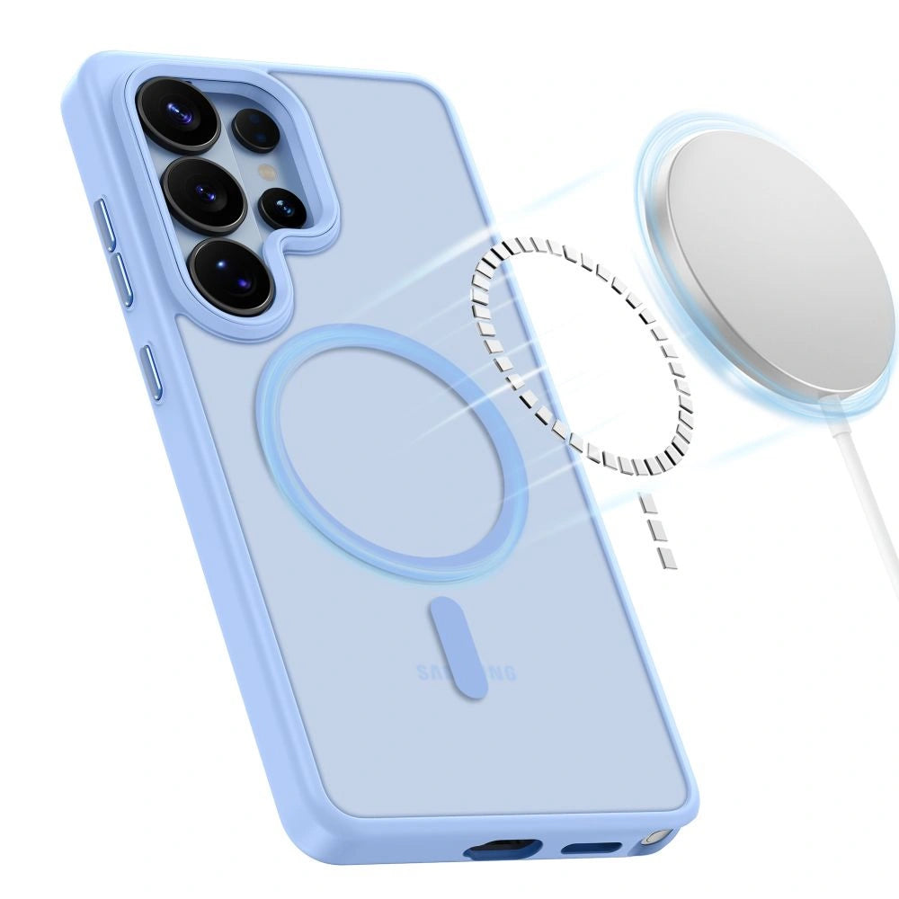 Etui Tech-Protect Magmat na Samsung Galaxy S26 Ultra - niebieskie matowe – zdjęcie 3
