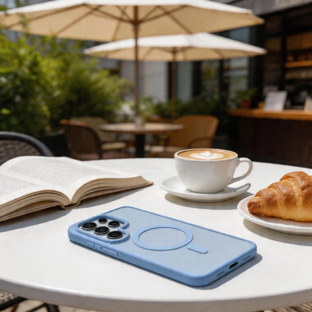 Etui Tech-Protect Magmat na Samsung Galaxy S26 Ultra - niebieskie matowe – zdjęcie 6