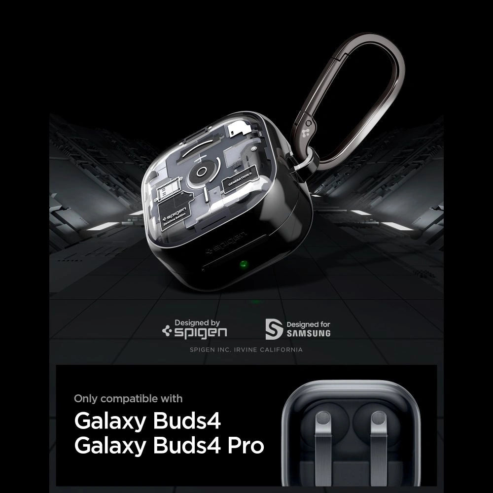 Etui Spigen Ultra Hybrid Zero One na Samsung Galaxy Buds 4 / 4 Pro - czarne – zdjęcie 5