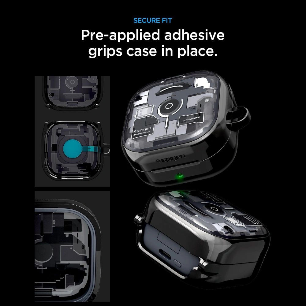 Etui Spigen Ultra Hybrid Zero One na Samsung Galaxy Buds 4 / 4 Pro - czarne – zdjęcie 8