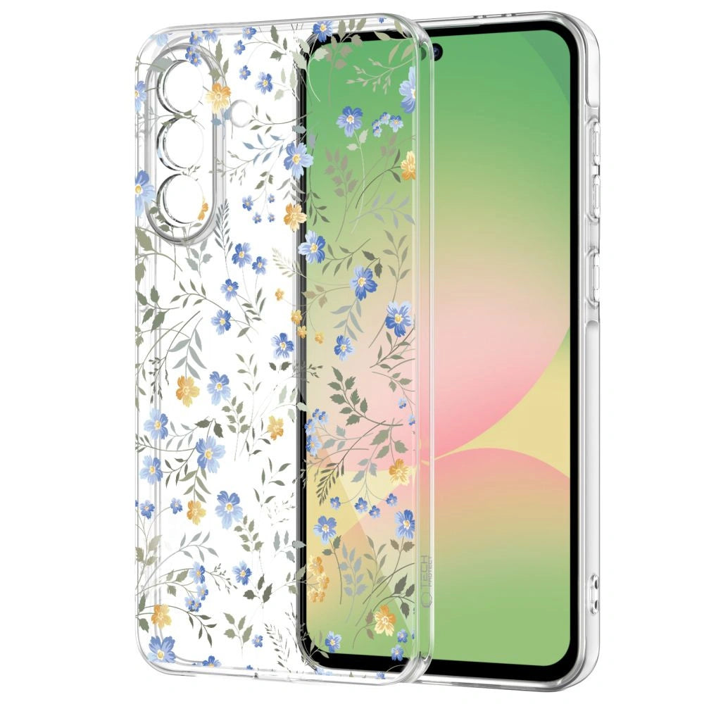 Etui Tech-Protect FlexAir na Samsung Galaxy A27 - przezroczysto-kwiatowy – zdjęcie 2