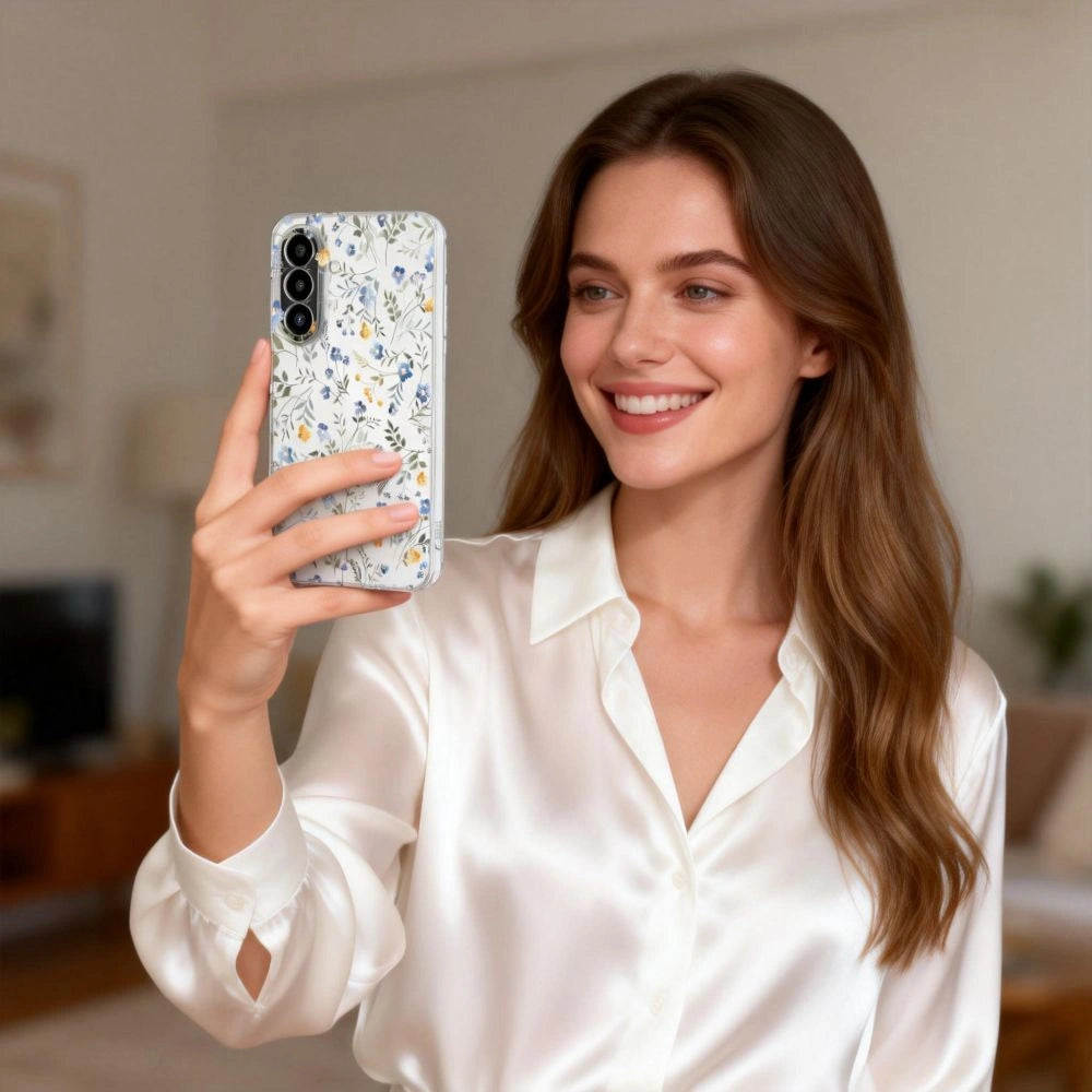 Etui Tech-Protect FlexAir na Samsung Galaxy A27 - przezroczysto-kwiatowy – zdjęcie 6