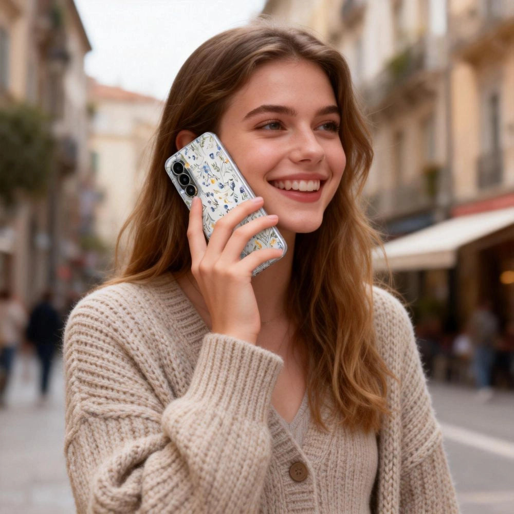 Etui Tech-Protect FlexAir na Samsung Galaxy A27 - przezroczysto-kwiatowy – zdjęcie 5
