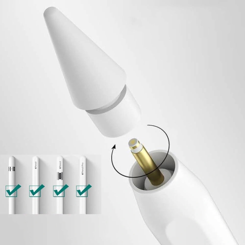 Rysik Tech-Protect Stylus Tips do Apple Pencil 4-Pack - biały – zdjęcie 4