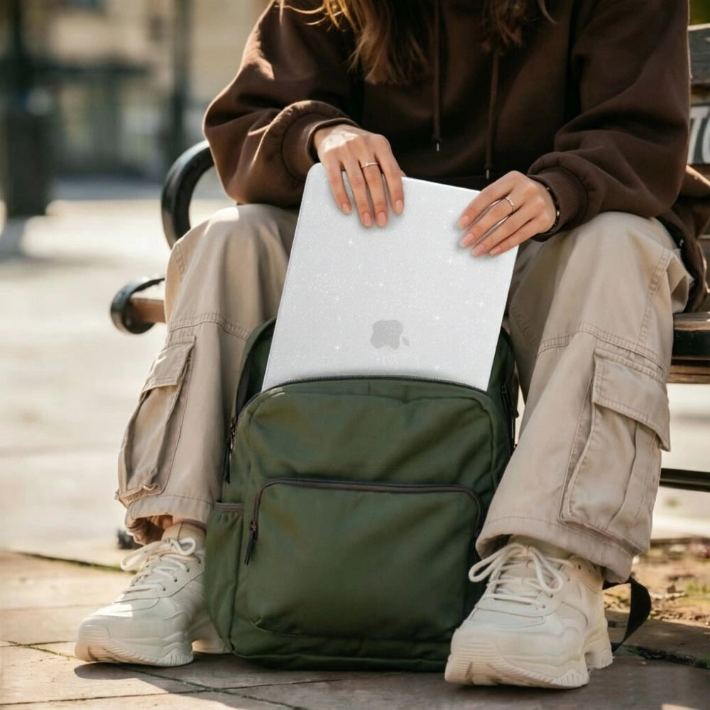 Etui Tech-Protect SmartShell na MacBook Neo 13" 2026 -przezroczysto-brokatowe – zdjęcie 5