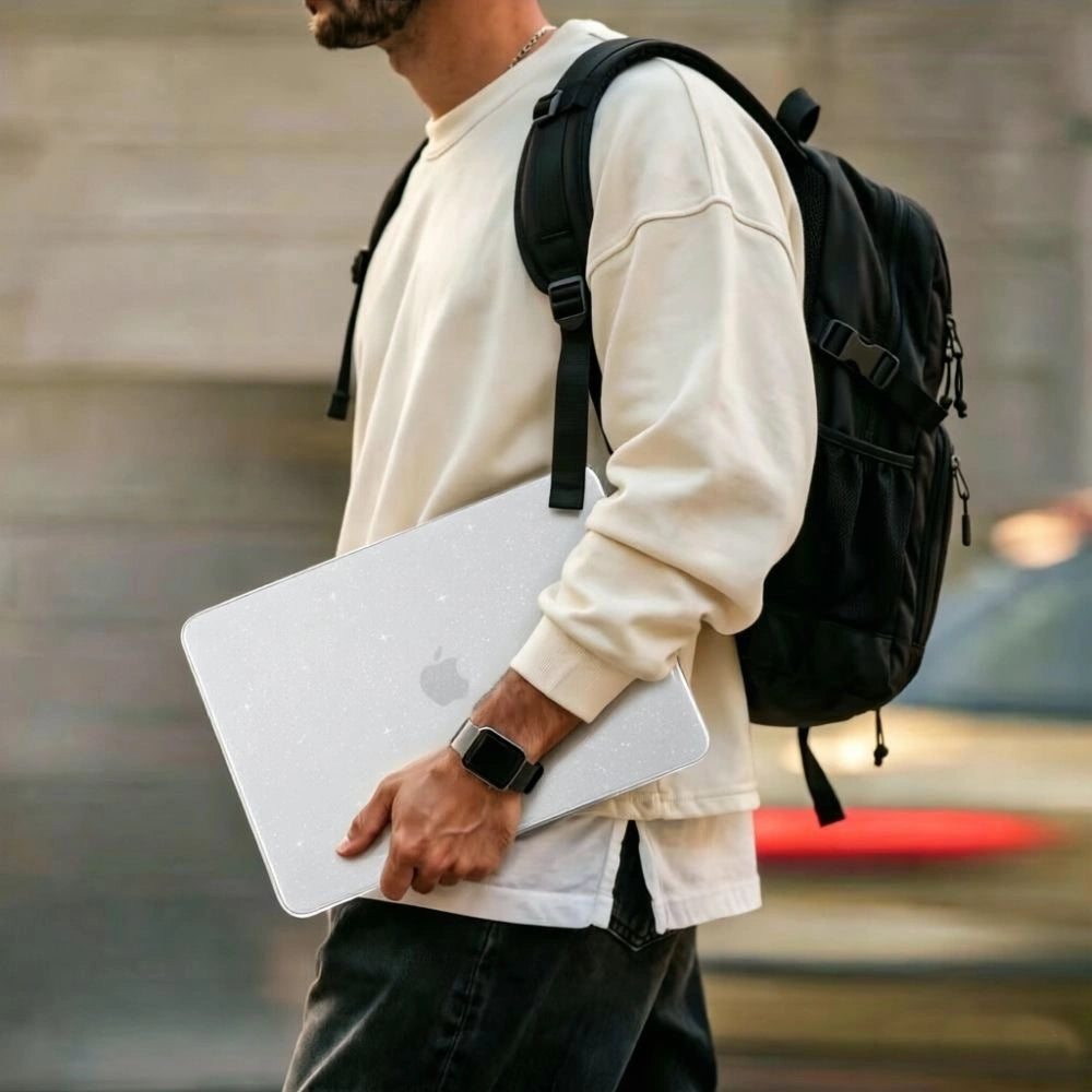 Etui Tech-Protect SmartShell na MacBook Neo 13" 2026 -przezroczysto-brokatowe – zdjęcie 6