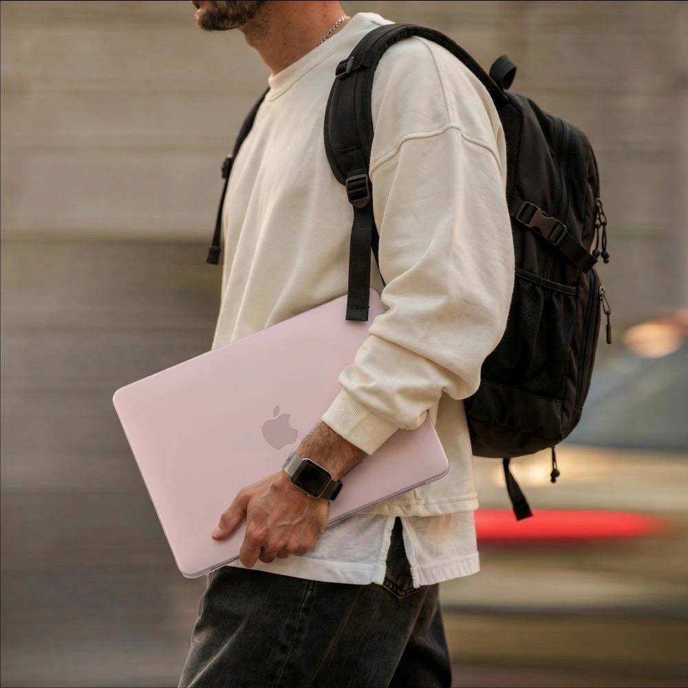 Etui Tech-Protect Softshell na MacBook 13" 2026 - różowe matowe – zdjęcie 7