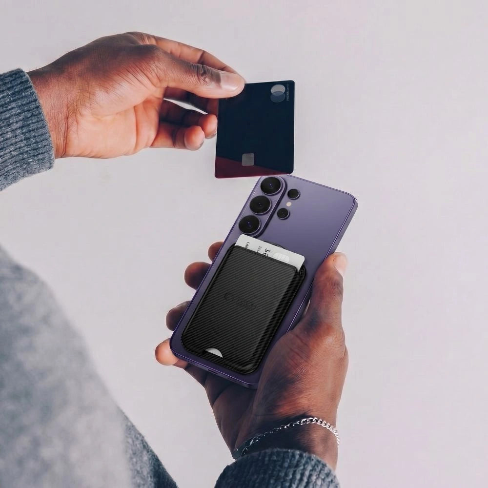 Portfel megnetyczny Tech-Protect CH02 MagWallet na telefon - karbonowy – zdjęcie 6