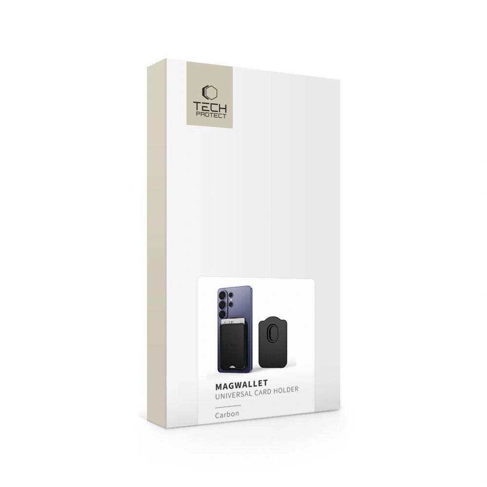 Portfel megnetyczny Tech-Protect CH02 MagWallet na telefon - karbonowy – zdjęcie 7