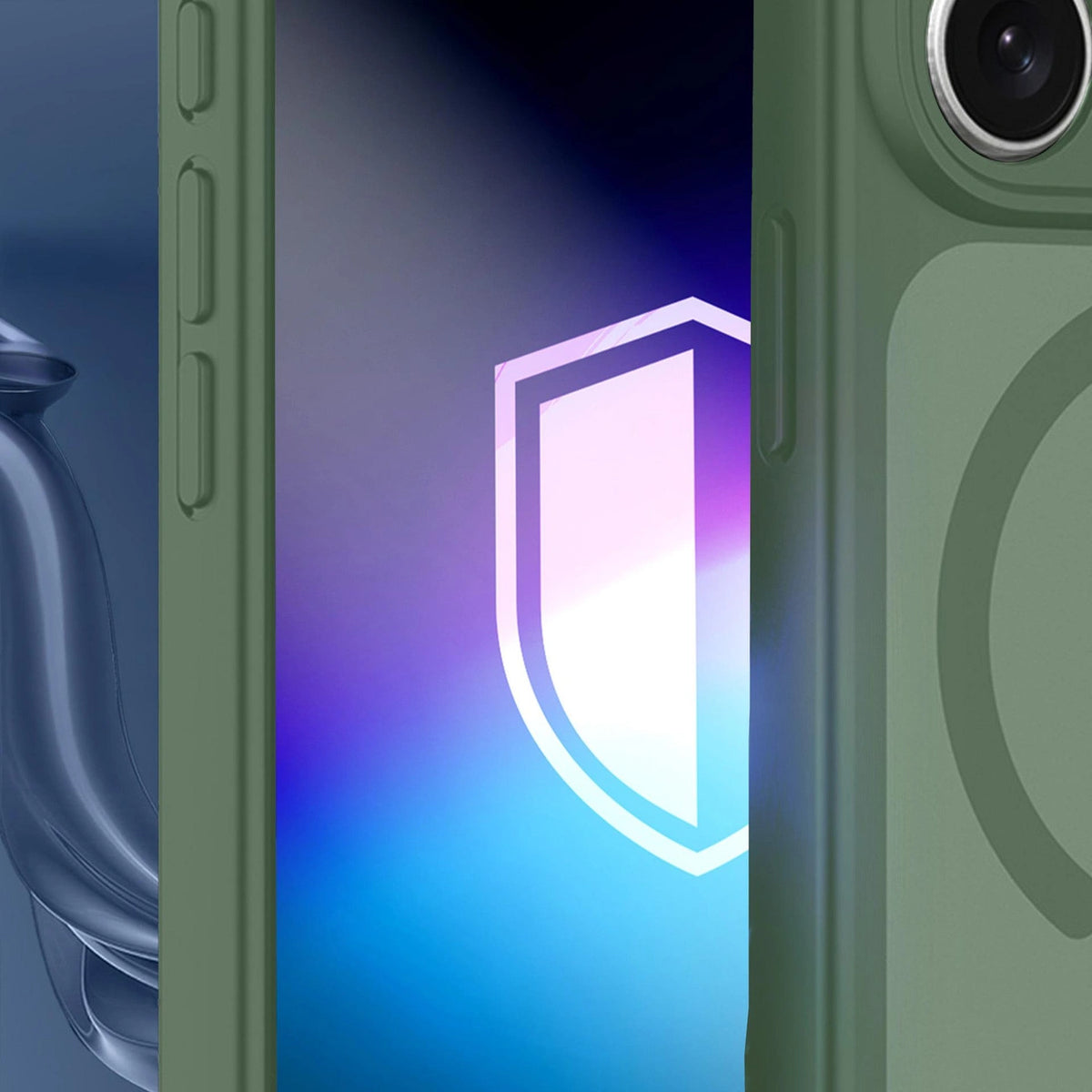Etui 3mk Misty MagCase na Samsung Galaxy S25 - zielone – zdjęcie 3
