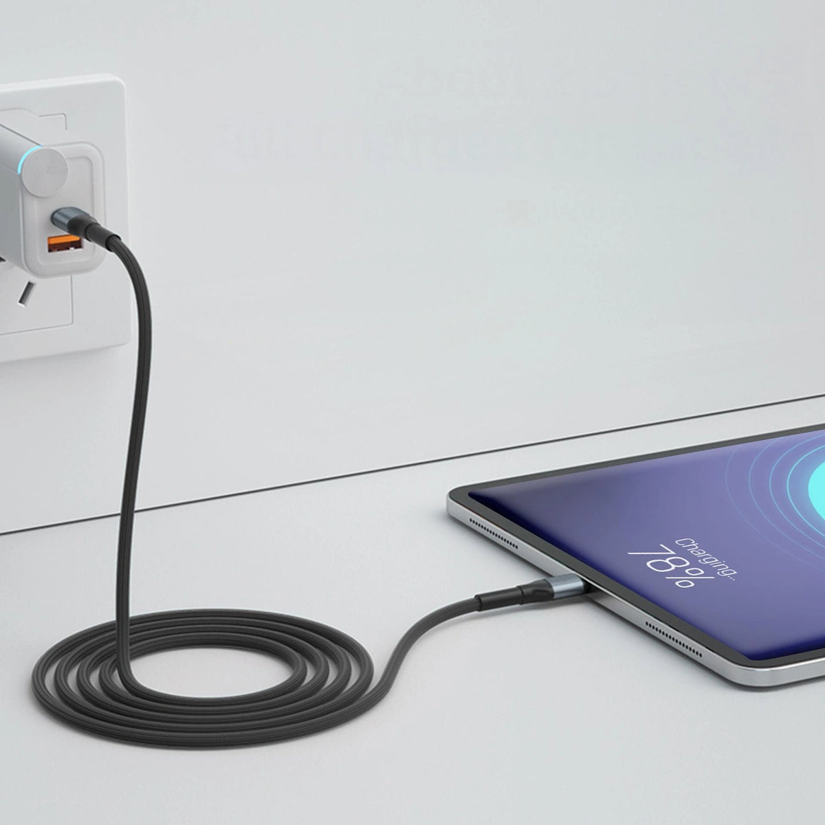Kabel 3mk Hyper Cable N-SERIES USB-C / USB-C 3m PD 3.0 QC 3.0 48V - czarny – zdjęcie 4