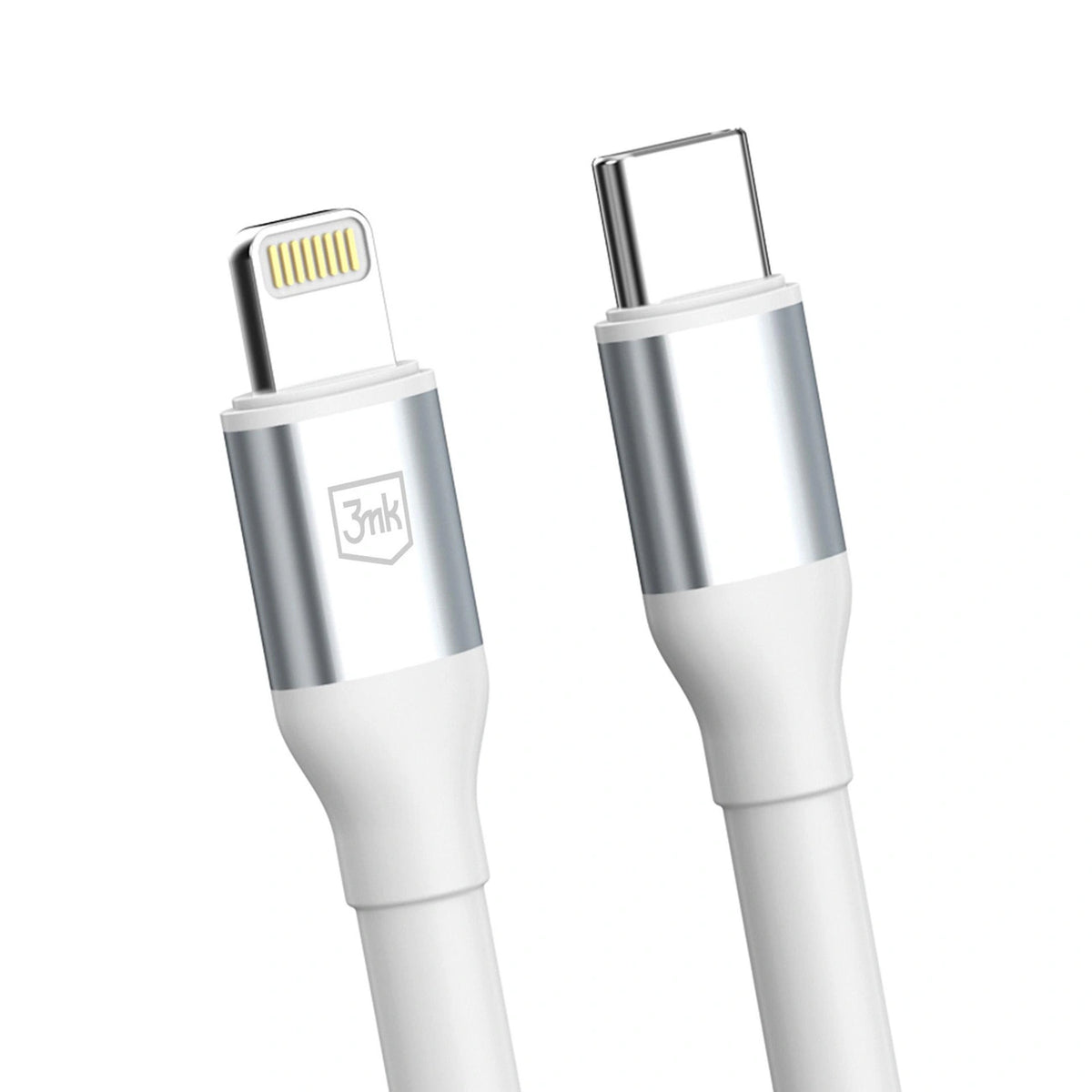 Kabel 3mk Hyper Cable N-SERIES USB-C / Lightning 1m PD 3.0 9V / 3A - biały – zdjęcie 3