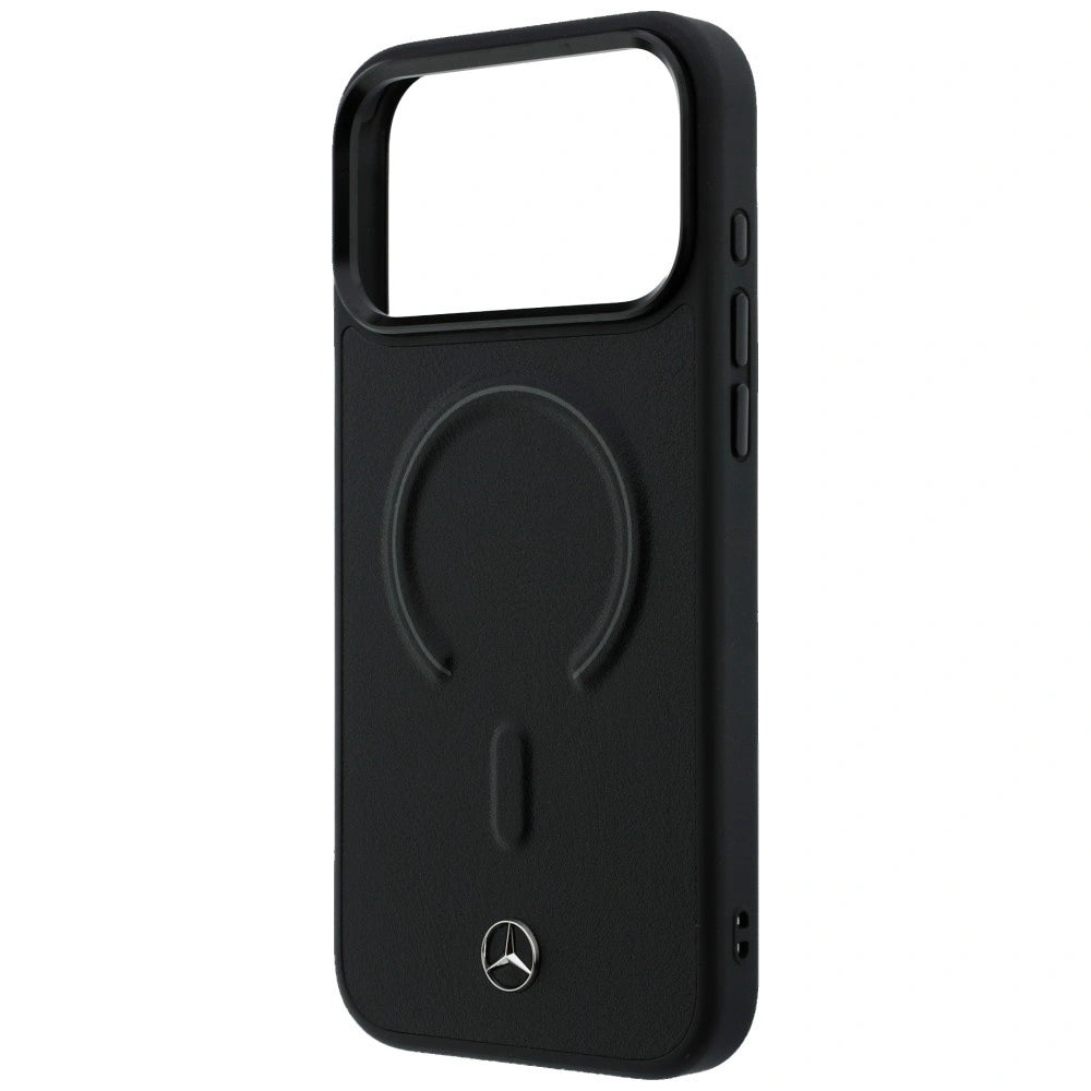 Etui Mercedes Leather 3D MagSafe na iPhone 17 Pro - czarne – zdjęcie 6