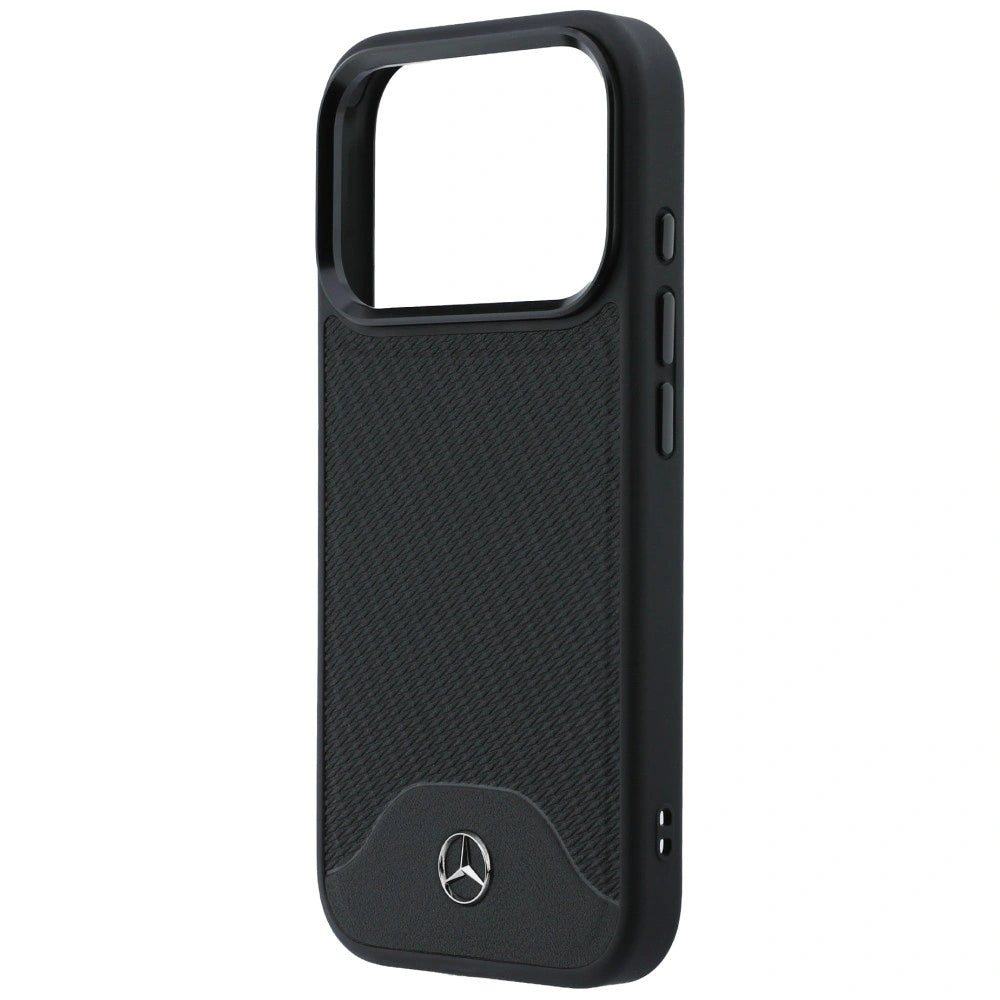 Etui Mercedes Leather Wood Effect and Curve na iPhone 17 Pro Max - czarne – zdjęcie 6