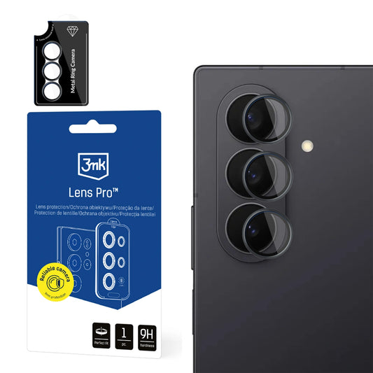 Szkło na obiektyw aparatu Lens do Samsung Galaxy Z Fold 8 - czarna