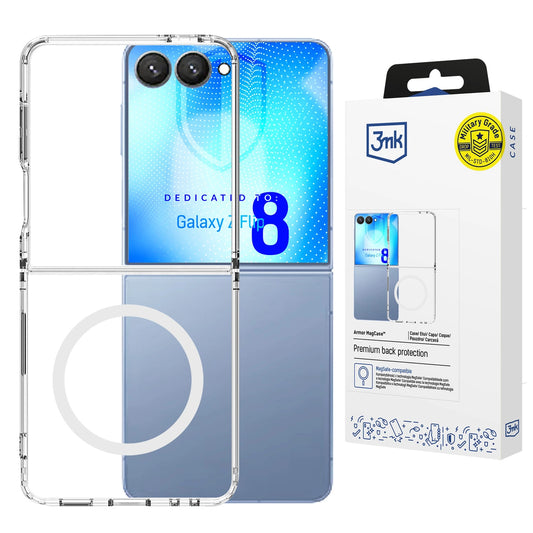 Etui 3mk Armor Magcase na Samsung Galaxy Z Flip 8 - przezroczyste