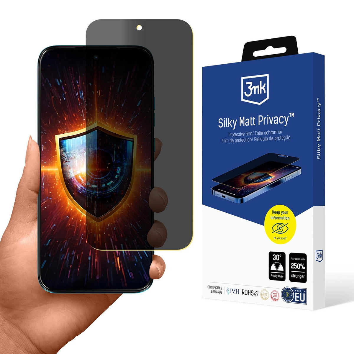 Folia prywatyzująca matowa 3mk Silky Matt Privacy na Motorola Moto G87