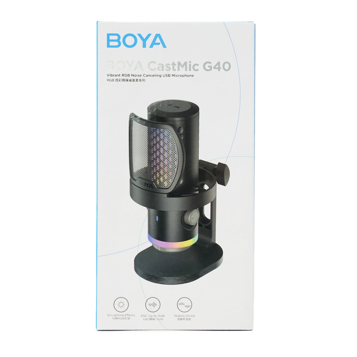 Mikrofon gamingowy BOYA CastMic G40 przewodowy USB-C - czarny – zdjęcie 8